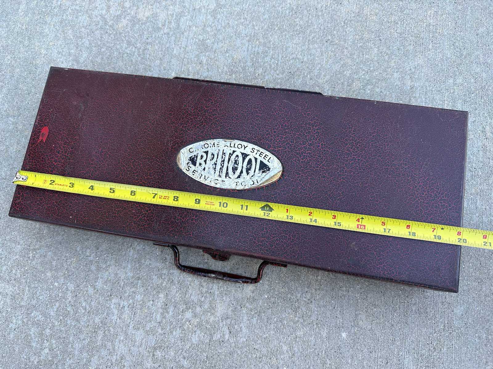 VINTAGE BRITOOL SOCKET Wrench SET Made England 1/2” Drive 20pc W Case *READ*