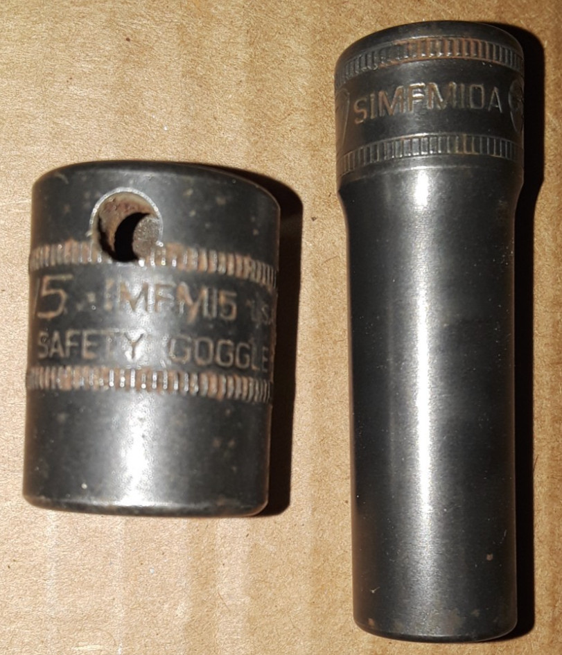 8 SnapOn Sockets 3/8 Impact 10, 15 1/4″D Chrome 7,10,11/32,3/8 & 3/8″D 9/16 3/4