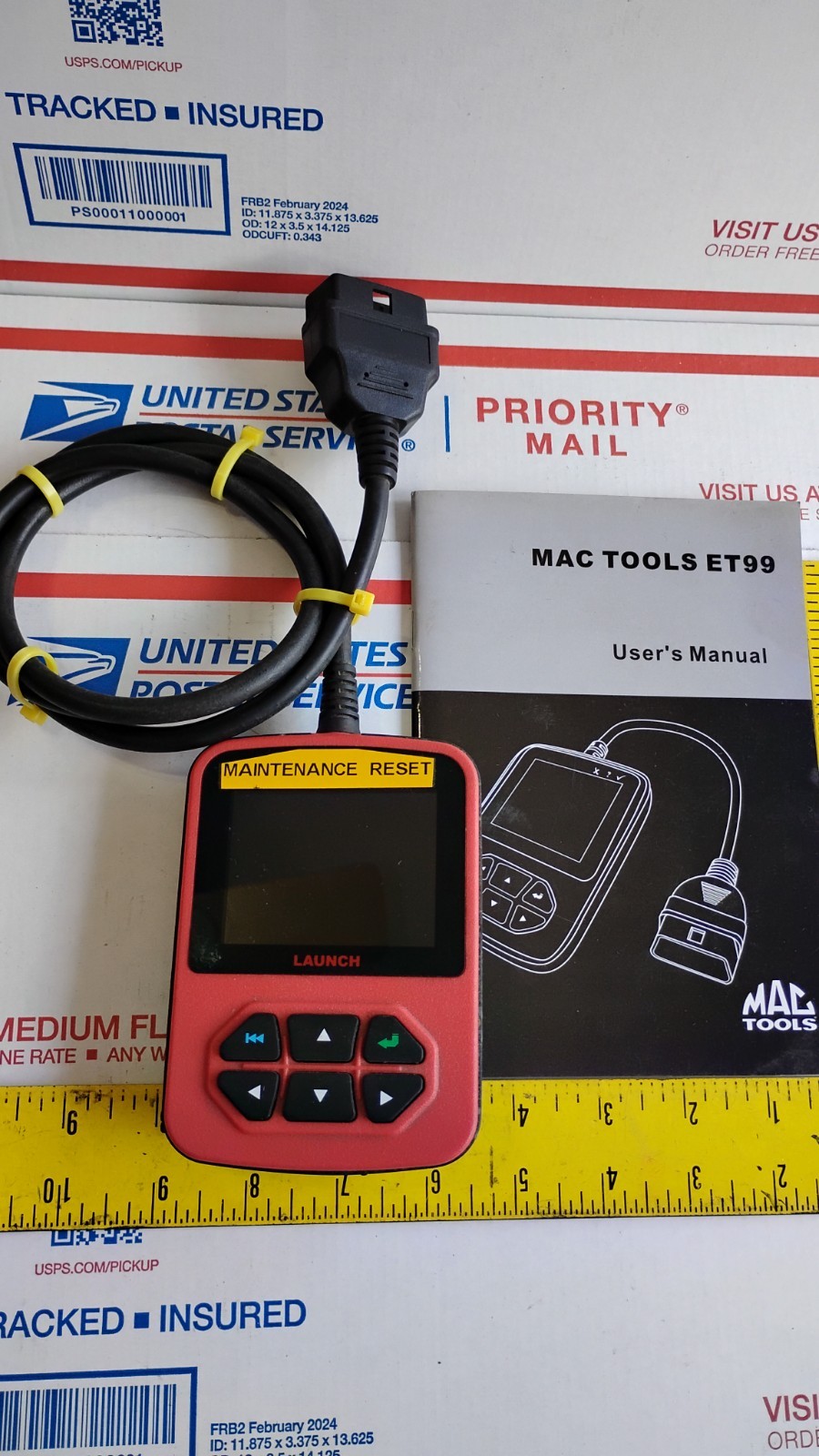 Mac Tools ET99X Oil Service Light Reset Tool LAUNCH TESTED GOOD AUTOMOTIVE