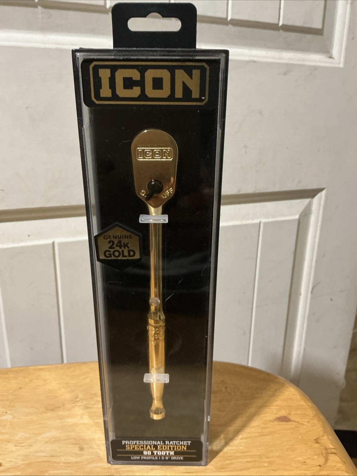 ICON 3/8” 24K Gold Plated Professional Ratchet Socket Wrench (56907)… FREE S&H