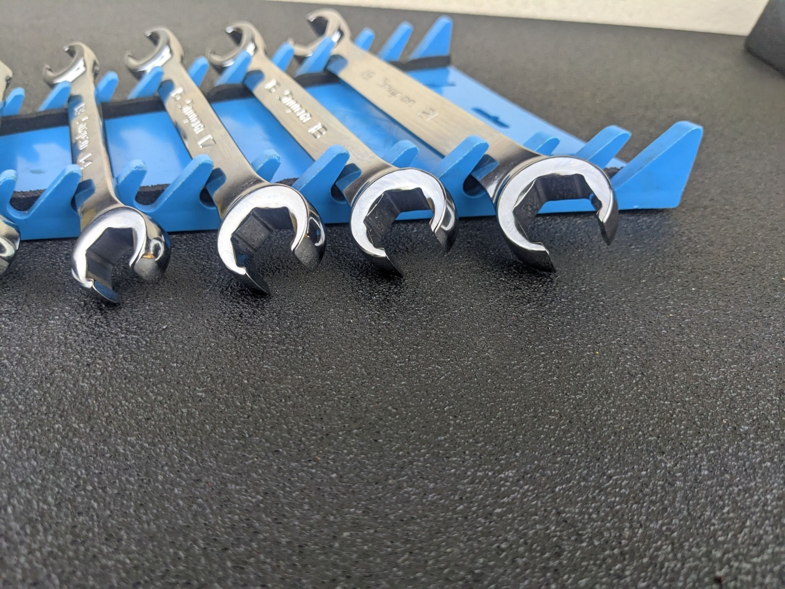 #bn374 Snap-On NEW RXFMS606B 7pc Metric Flare Nut Line Wrench Set + 7mm/8mm