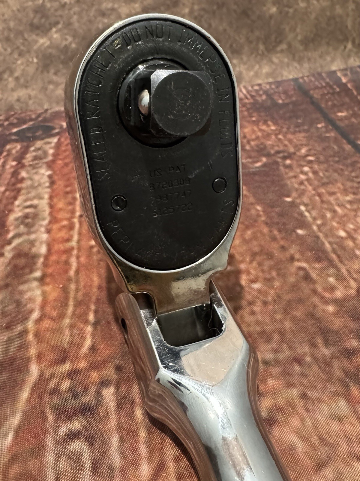 Snap-On SHLF80A 1/2in. Drive Dual80 Soft Grip Long Handle Flex-Head Ratchet