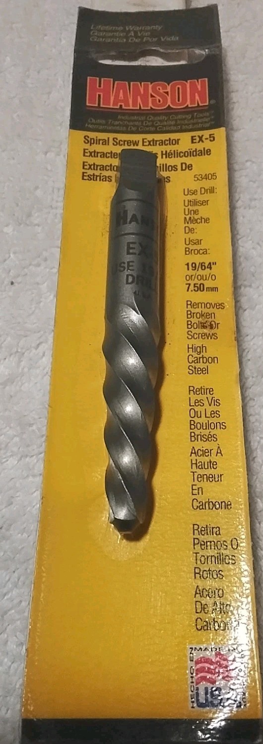 IRWIN-HANSON 53405 EX-5 #5 SPIRAL SCREW EXTRACTOR USA 🇺🇸