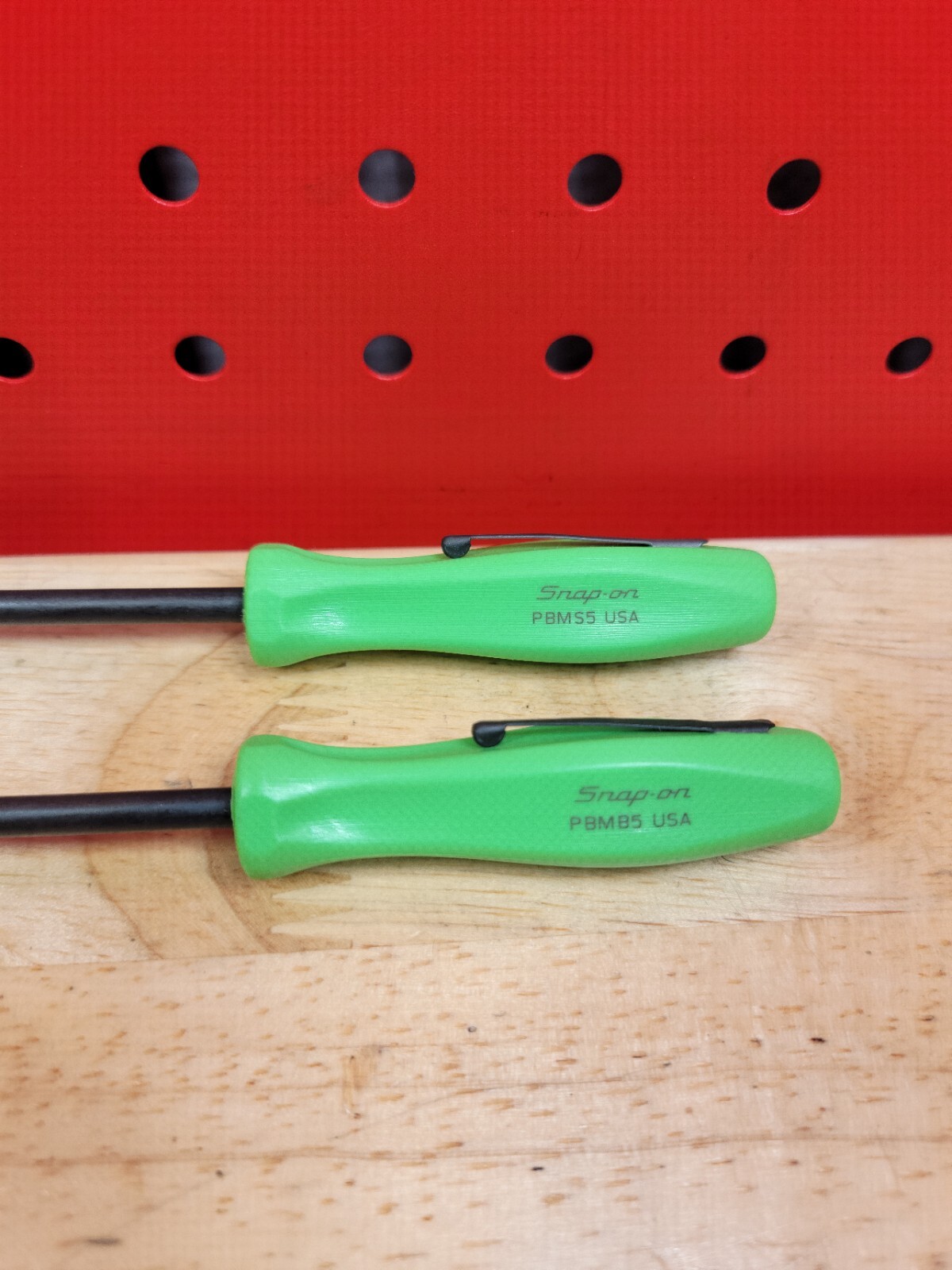 Snap-on PBMB5 PBMS5 GREEN 5″ Angle + 5″ Straight Mini Pocket Prybar Set