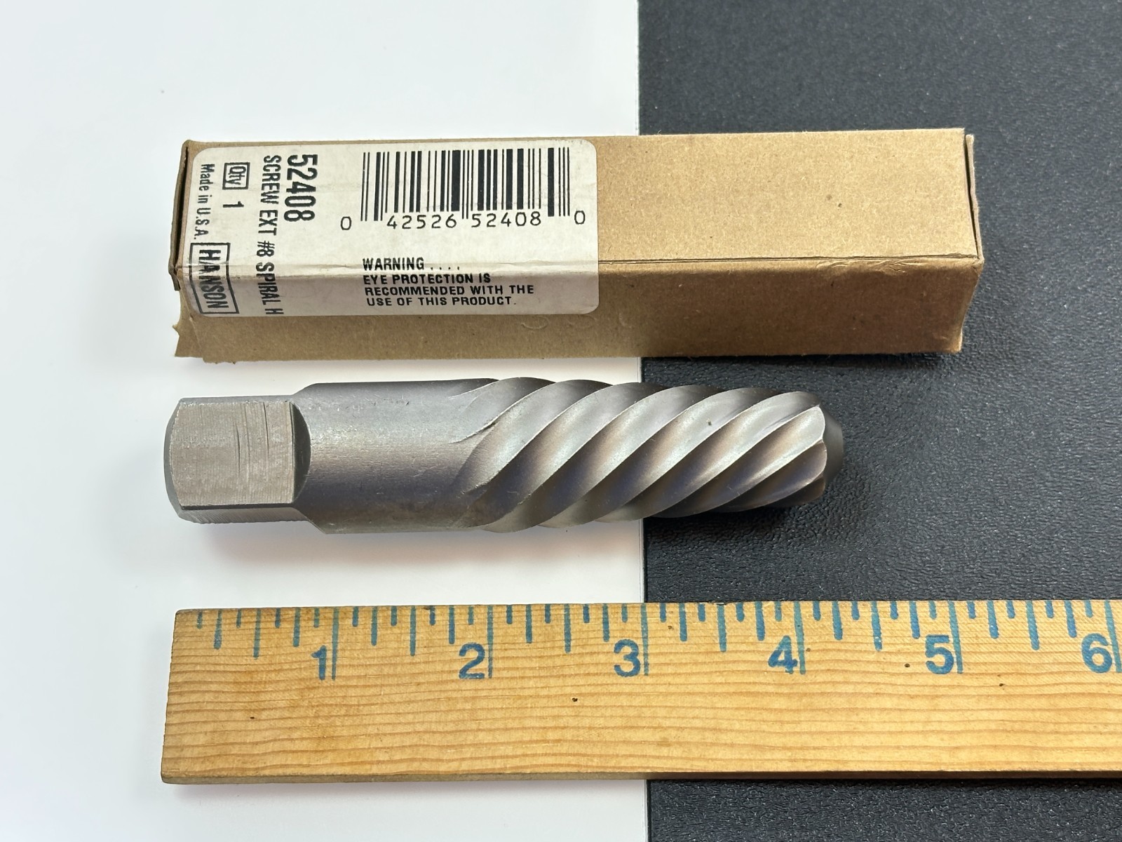 🇺🇸 NEW Hanson 52408 #8 Spiral Flute Screw Extractor