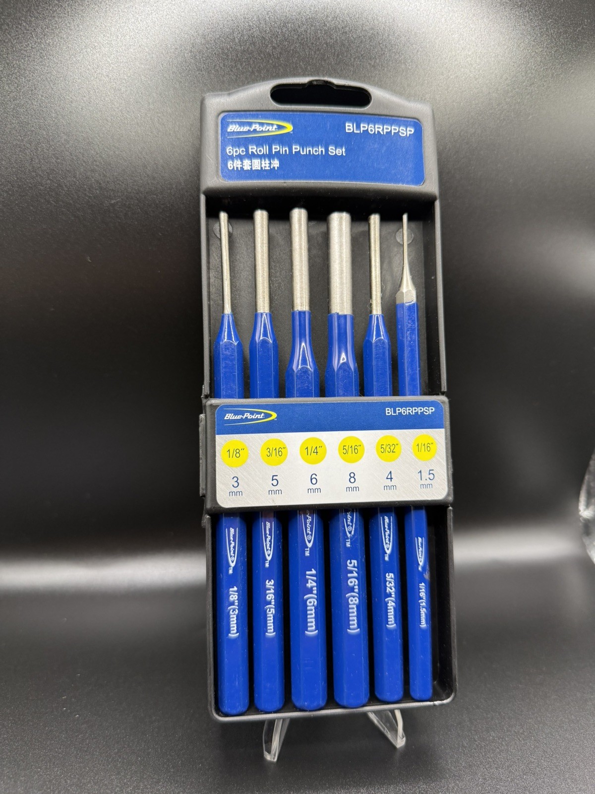 Blue Point 6pc Roll Pin Punch Set – As sold by Snap On.