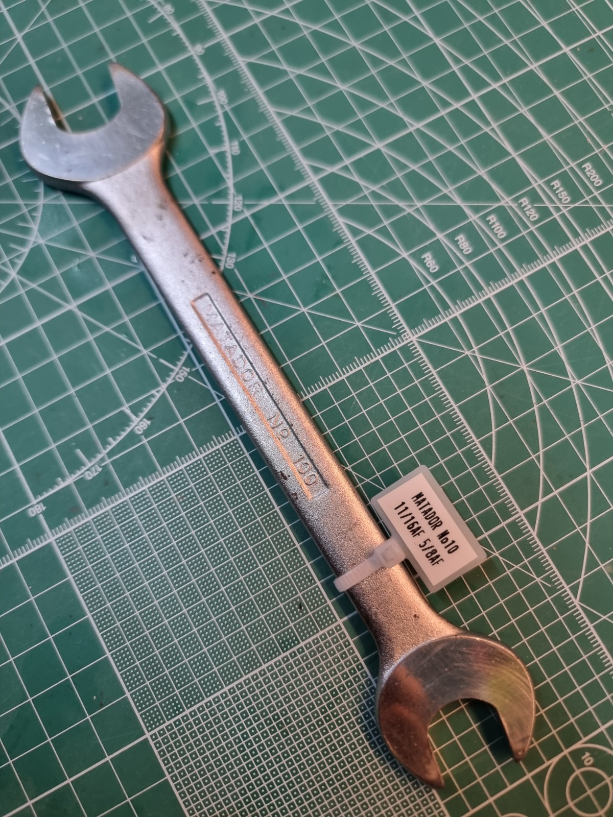 Matador No 100 11/16AF x 5/8AF Spanner. Made in Germany