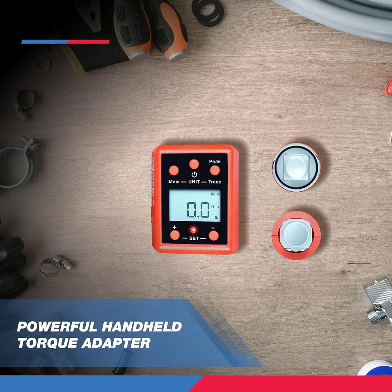 Neiko 20743A 3/4″ Digital Torque Adapter | 147 Drive, Multicolor