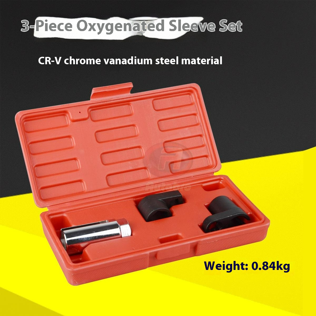 5 Socket Oxygen Sensor Kit Tapping Oxygen Car Kit Removal Tool Induction Wrench