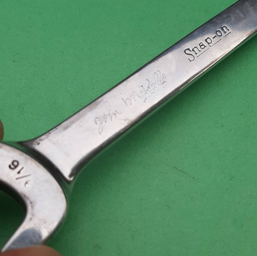 Snap-on Tools RXS18 9/16″ 6pt Point Open-End Flare Nut Wrench USA Engraved 623
