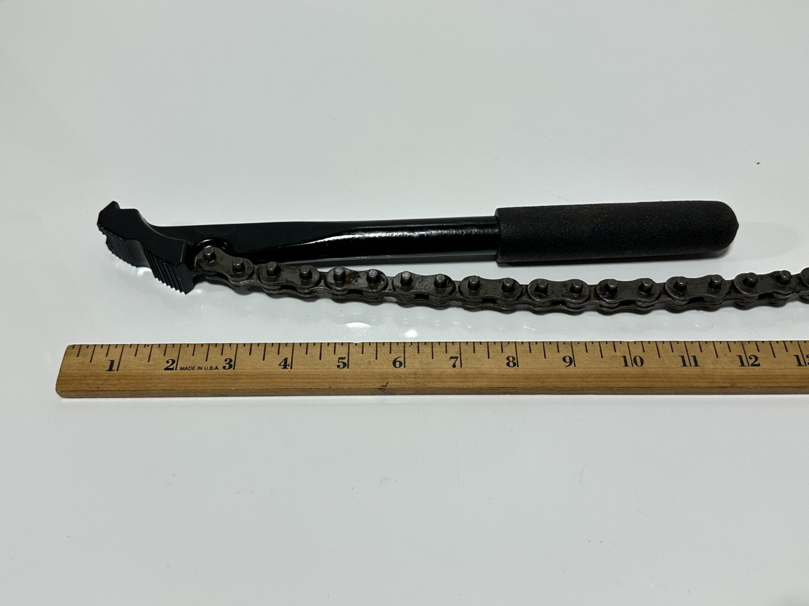 NEW Proto Tools USA Made J801 Chain Wrench, Black Steel