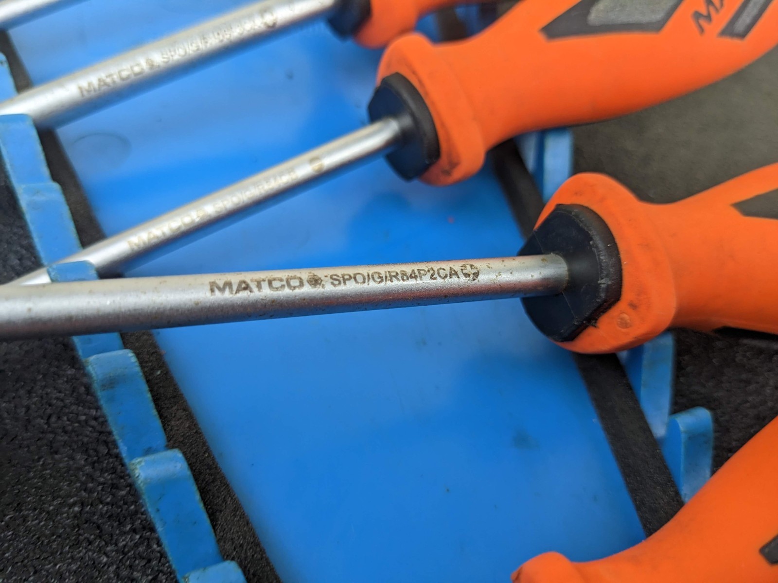 #bo056 Matco Tools Germany Orange Top Torque II Premium Screwdriver Set
