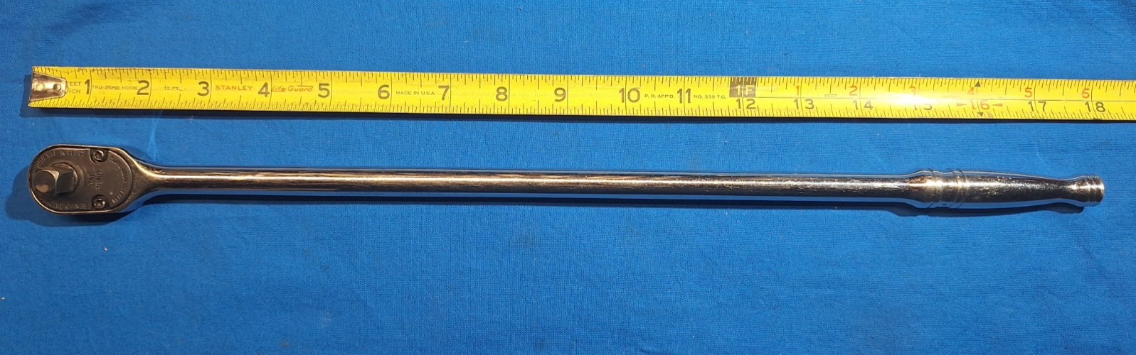 Snap-On FLL80 3/8″ drive extra long handle 18″ ratchet