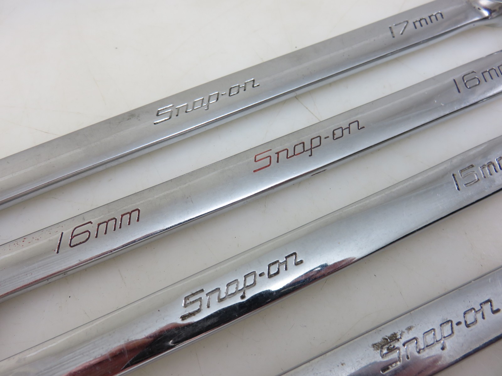 Snap-On METRIC OEXM Series Combination Wrench 8pc Set 10mm-17mm