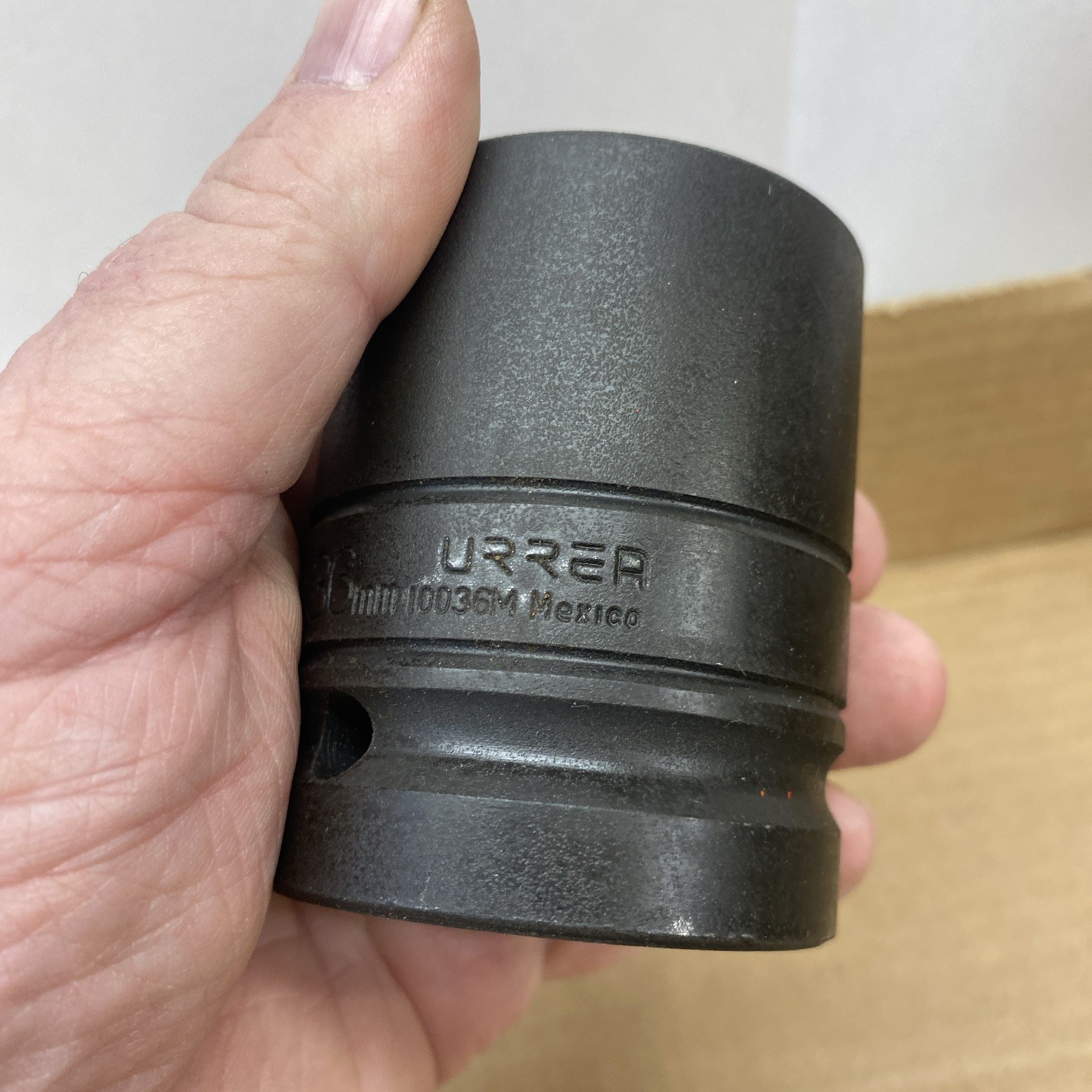 Impact 36mm Socket Made By Urrer. One Inch Drive. Six Point.