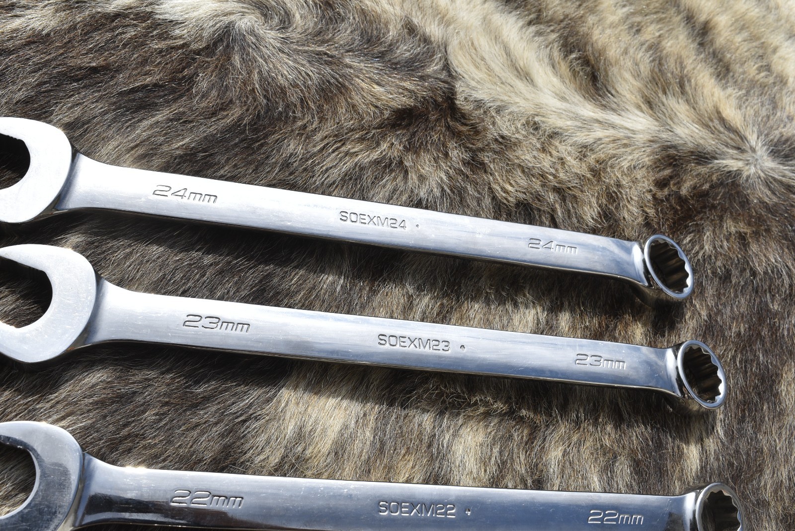 SNAP ON SOEXM705 5-Pc 12-Pt Flank Drive® Plus Combination Wrench Set 20–24mm