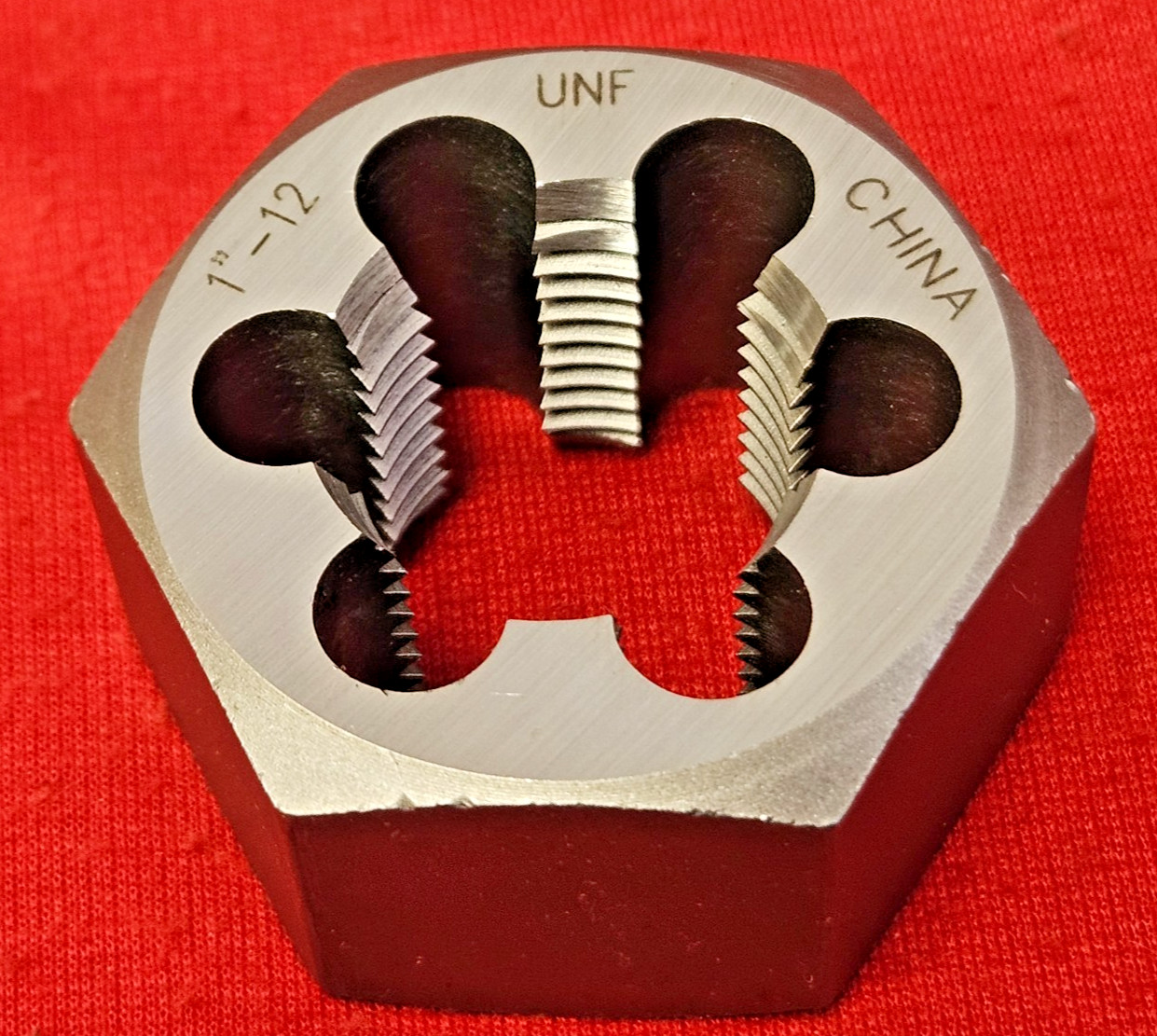 1″-12 NF x 1-13/16″ Hex Die Irwin Hanson 7266 CS RH Rethreading