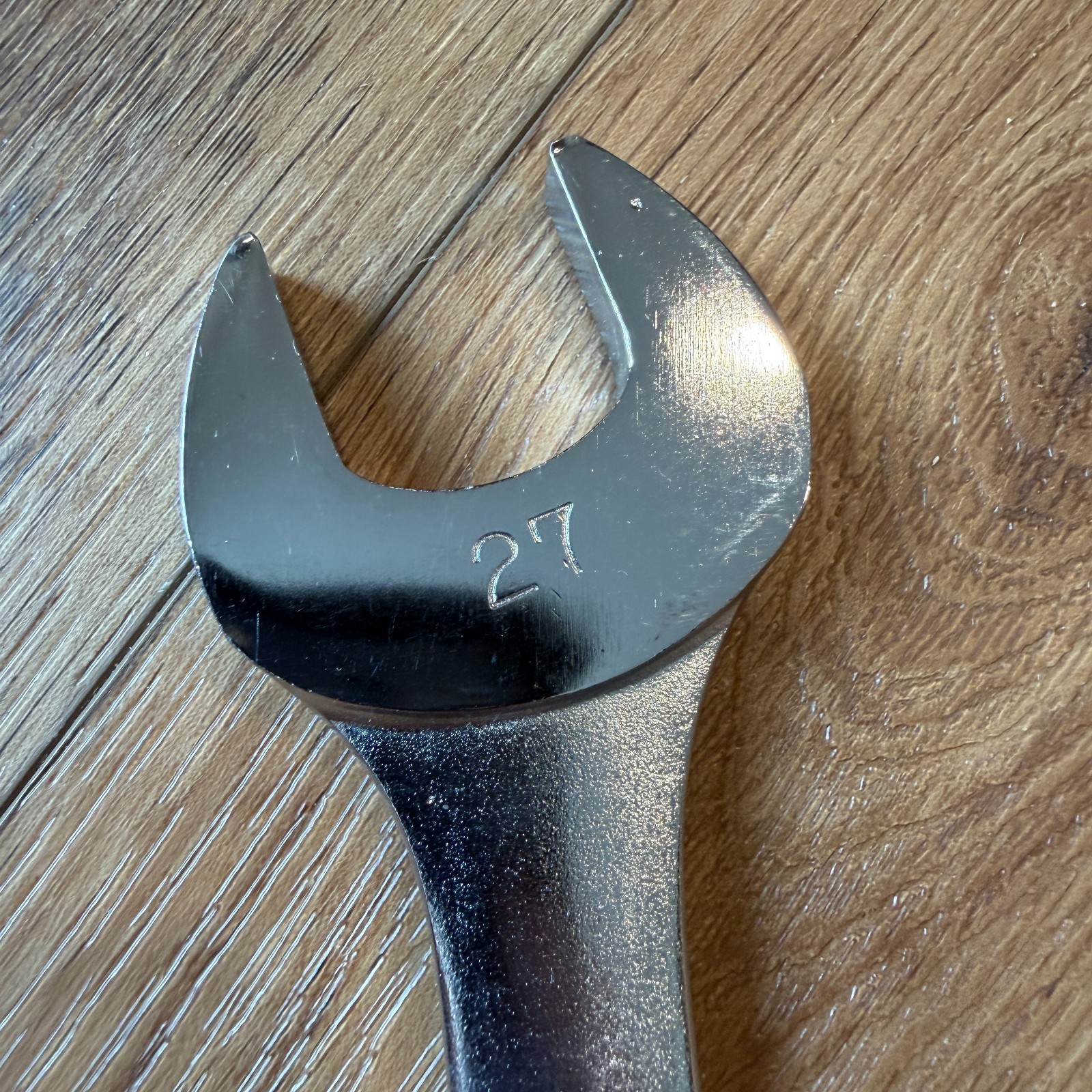 TrueCraft 27mm 12-point 1127 Metric Combination Wrench Satin Finish Japan