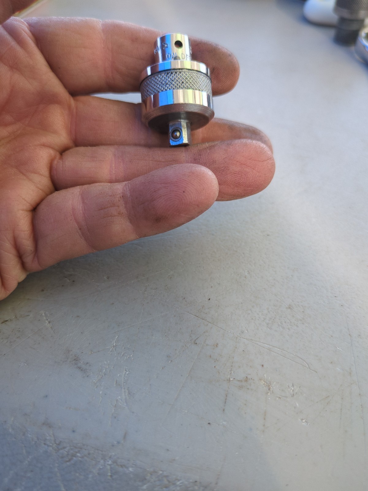 Snap On USA TM67A ~ 1/4″ Drive ~ Ratcheting Nut Driver Ratchet Adaptor