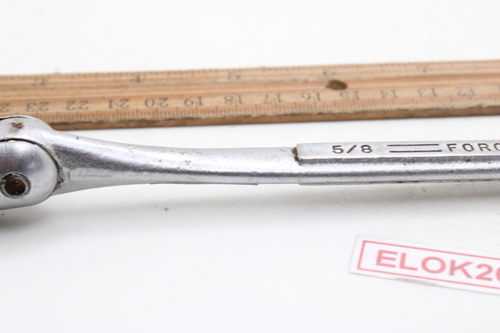 CRAFTSMAN =V= 5/8″ Flex Head Socket Open End SAE Chrome Wrench USA