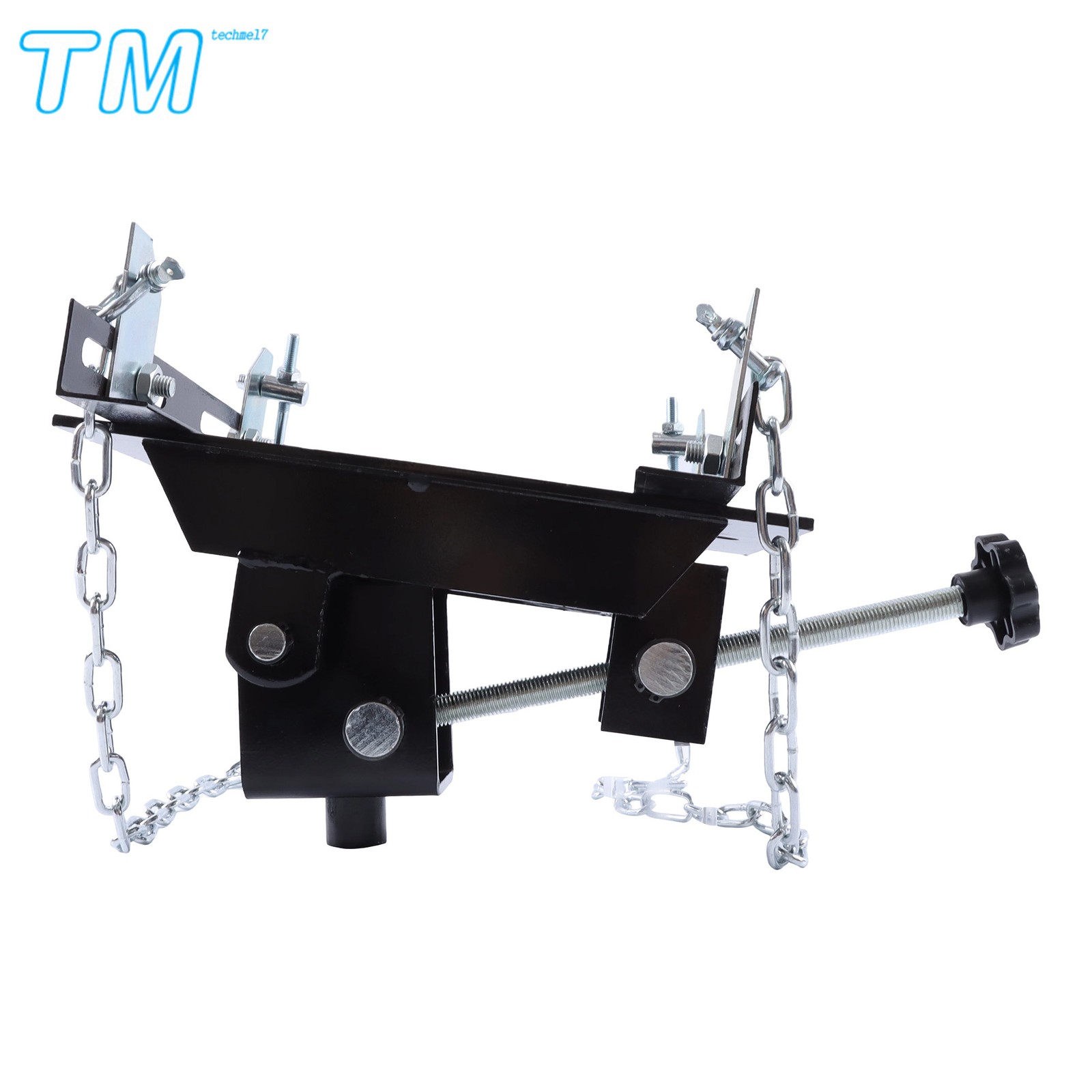 1100lbs Capacity 1/2 Ton Transmission Floor Jack Adapter For Repair Tool Black