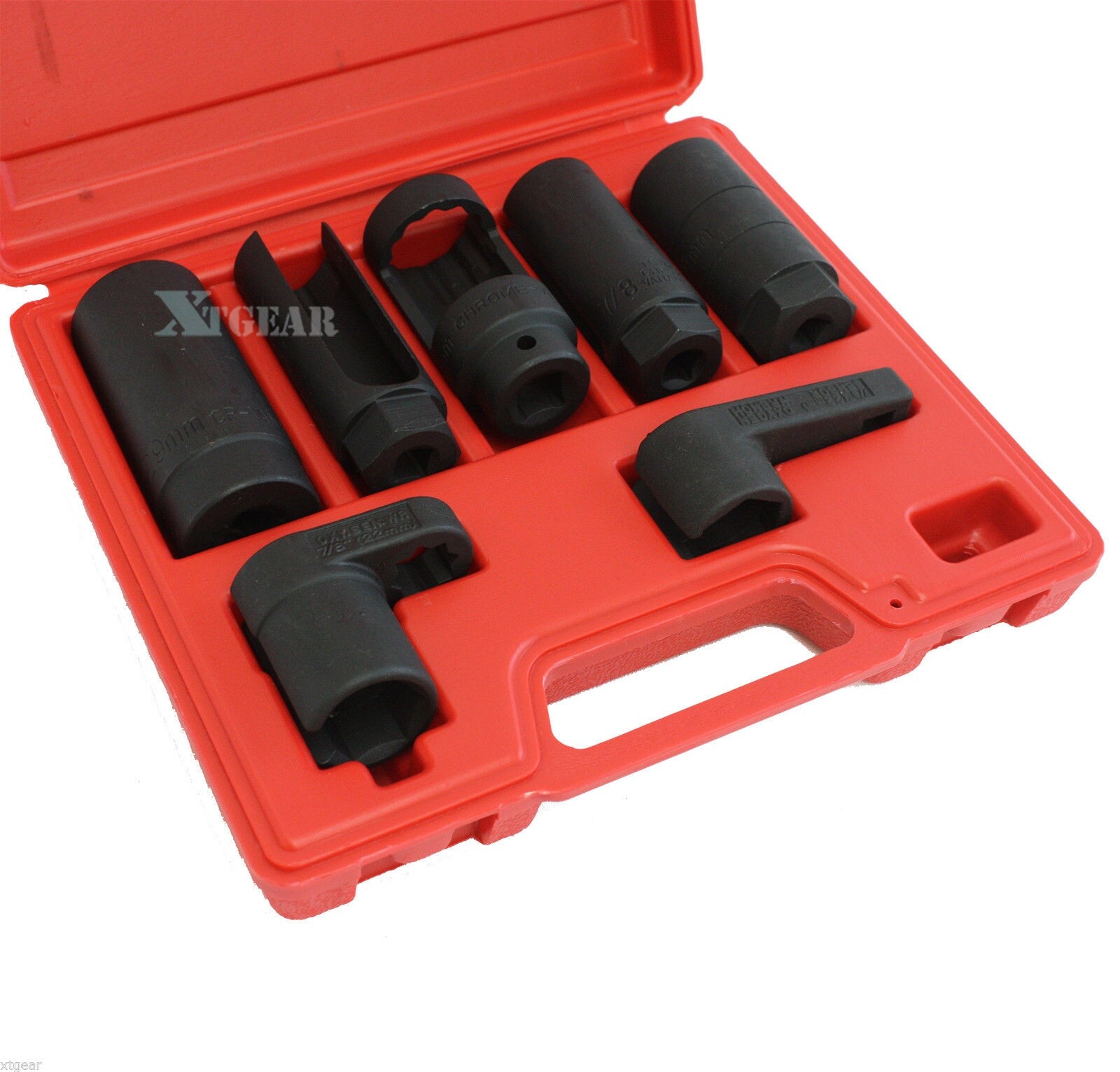 7PC OXYGEN SENSOR OIL SENDING UNIT KIT AIR PRESSURE VACUUM REMOVAL SOCKET WRENCH