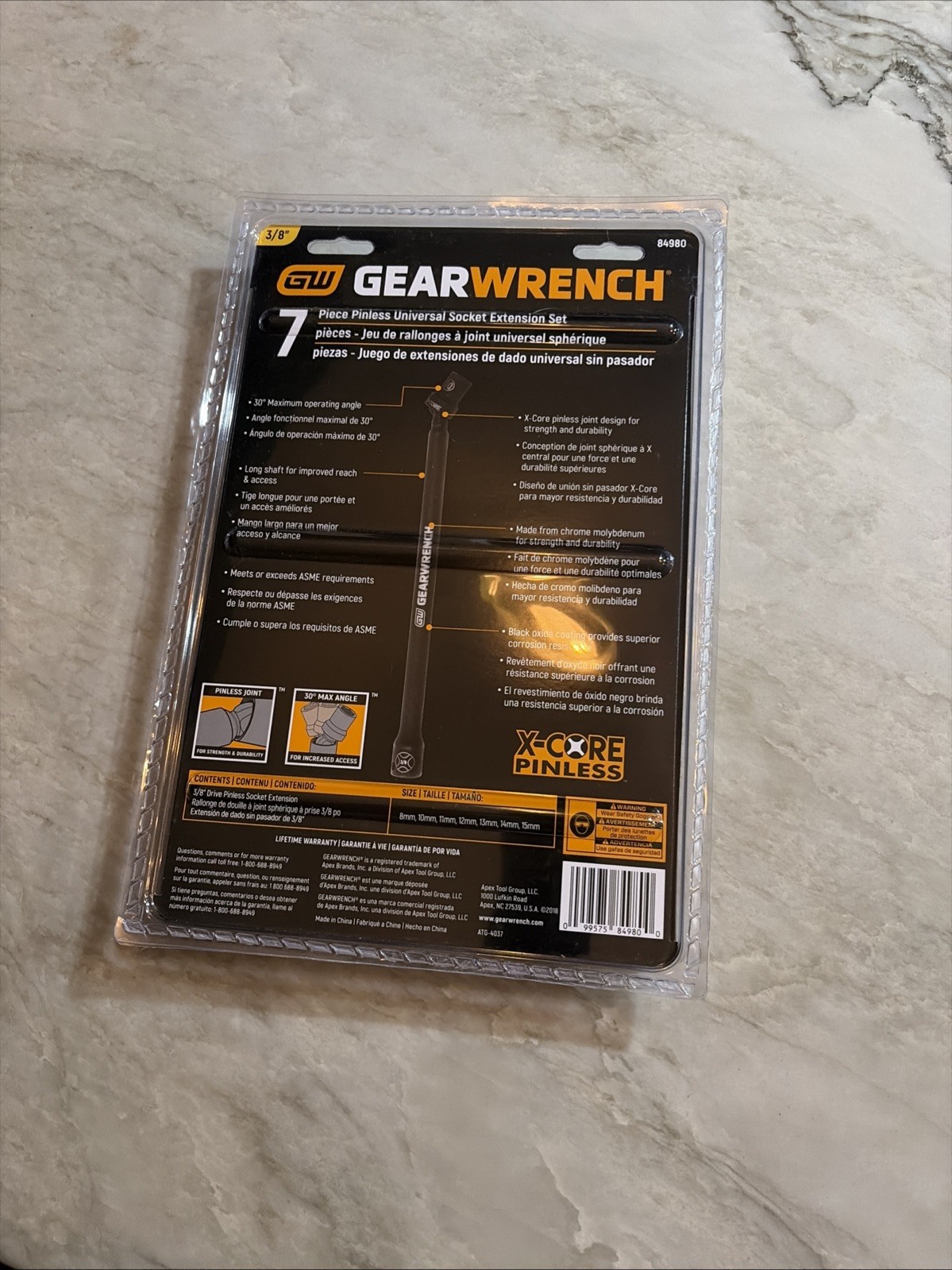 LONG PINLESS UNVERSAL SOCKET EXTENSION SET – metric sockets – Gear Wrench Tools