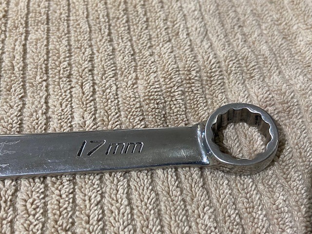 SNAP-ON TOOLS 17MM METRIC 12PT COMBINATION WRENCH MODEL: OEXM170B «OWNER MARKS»