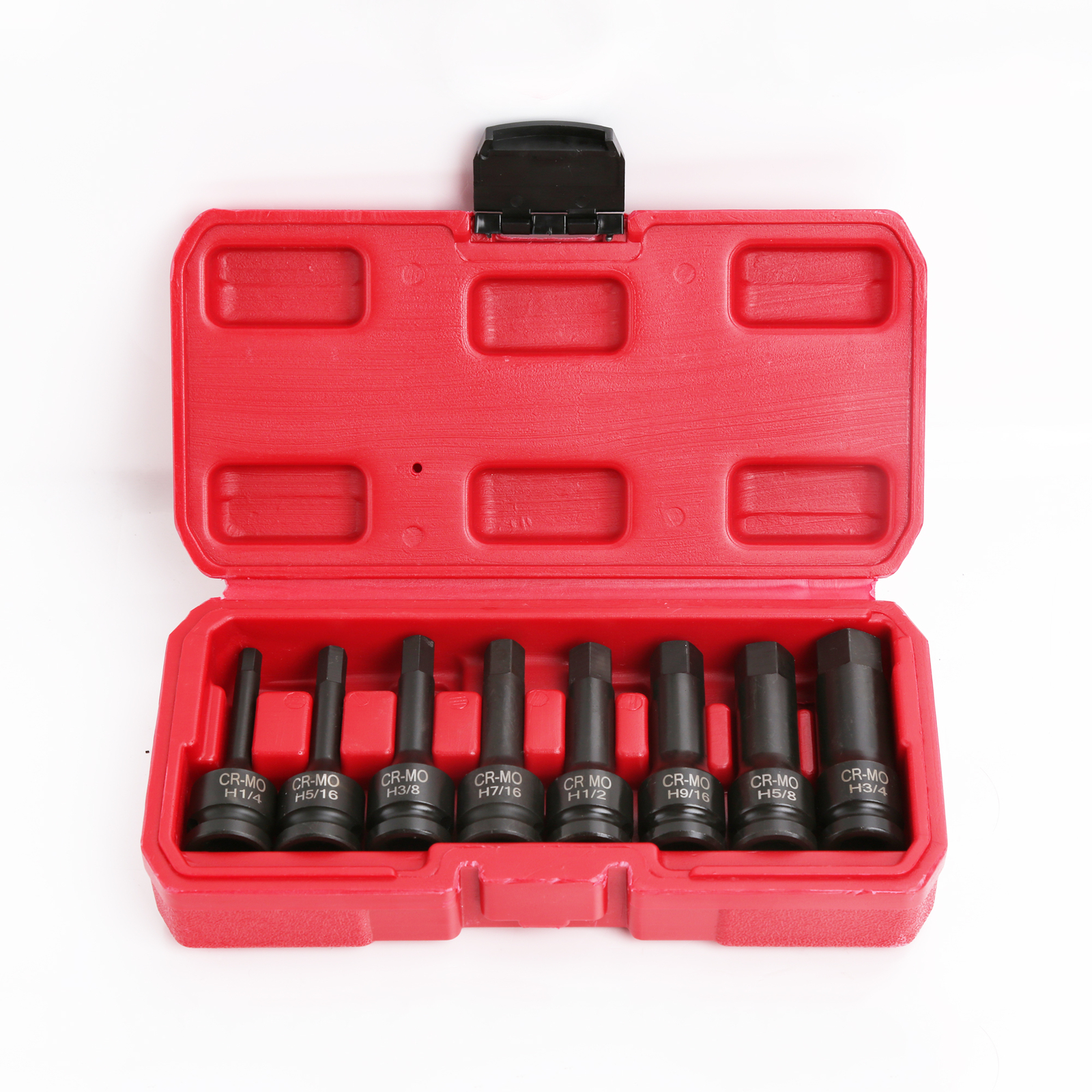 1/2″ Drive Impact Socket Hex Bits SAE Set Pro 3″ Standard Long Air Allen Kit 8pc