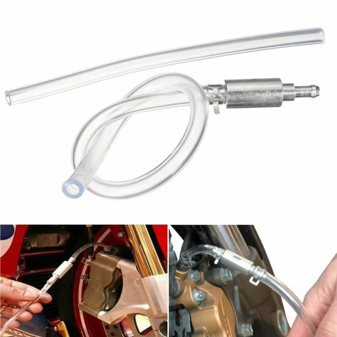 Clutch Brake Bleeder Hose One Way Valve Tube Bleeding Tool Kit Motorcycle Car