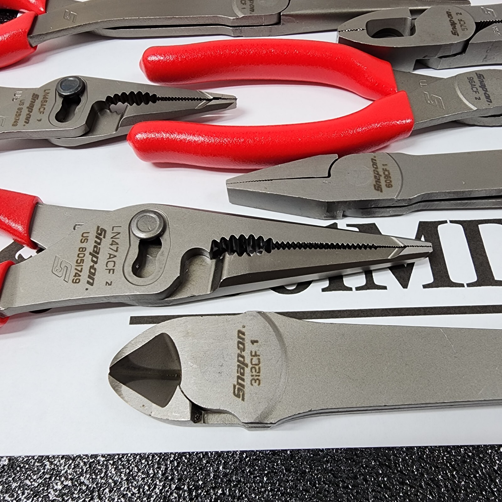 Snap-on Tools USA NEW 15pc RED Master Plier/Cutter/Stripper Set LN46ACF + MORE