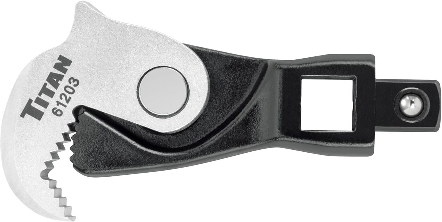Titan 61203 3/8-Inch Drive Auto Flex Spring-Loaded Crowfoot Wrench