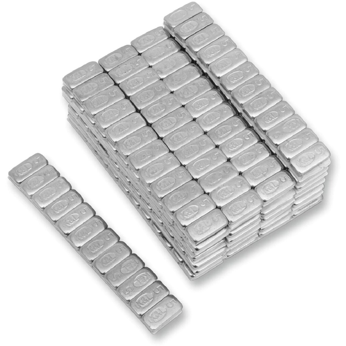 K & L Chrome 5 Gram Quickstick Wheel Weights – 32-8087