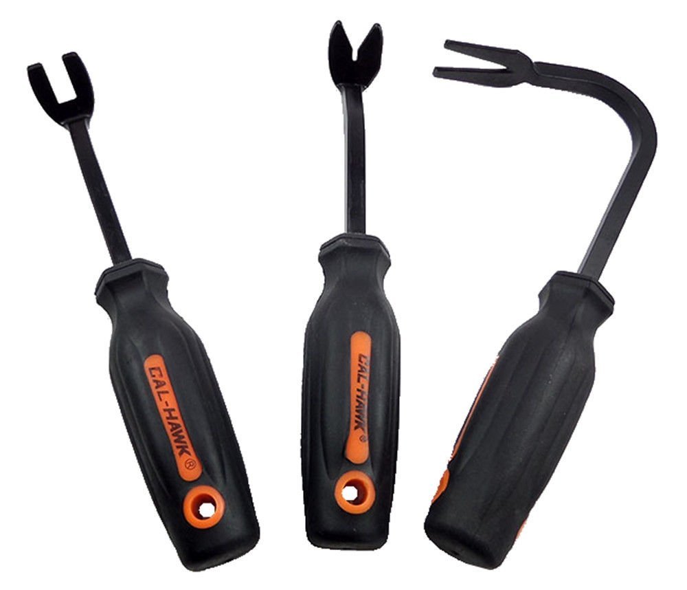 CTT 3-Pc. Auto Door Panel Remover Tool Set Dash Trim Molding Clips Panel CAPDPR3