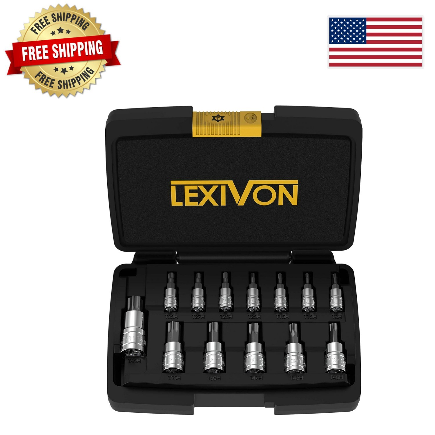 Ultimate Tamper Proof Torx Bit Socket Set – 13-Pieces with Enhanced Storage Case