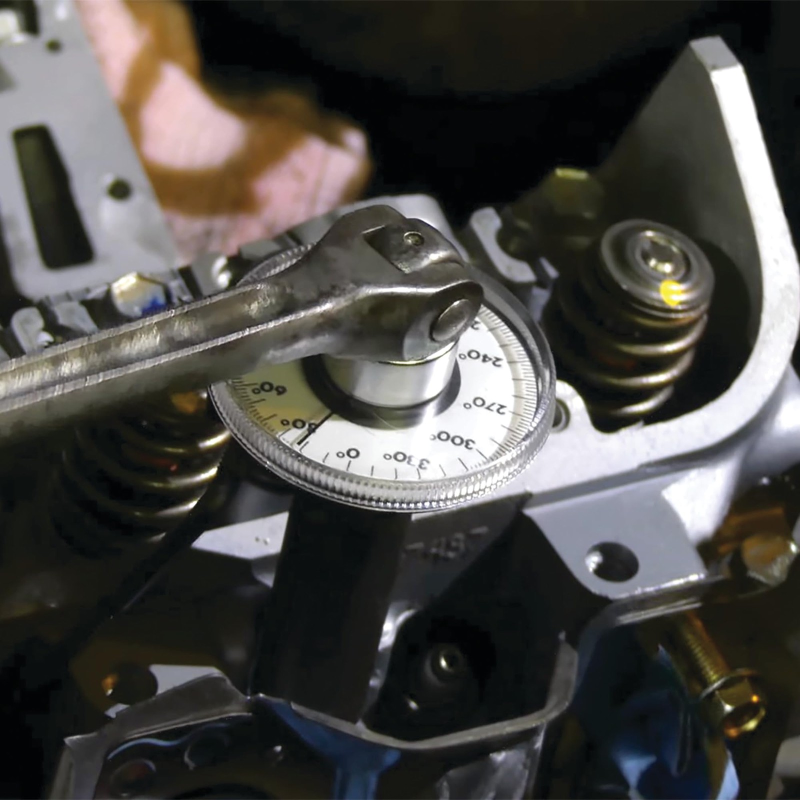 Performance Tool M205 1/2-Inch Torque Angle Gauge with 360 Metal Scale