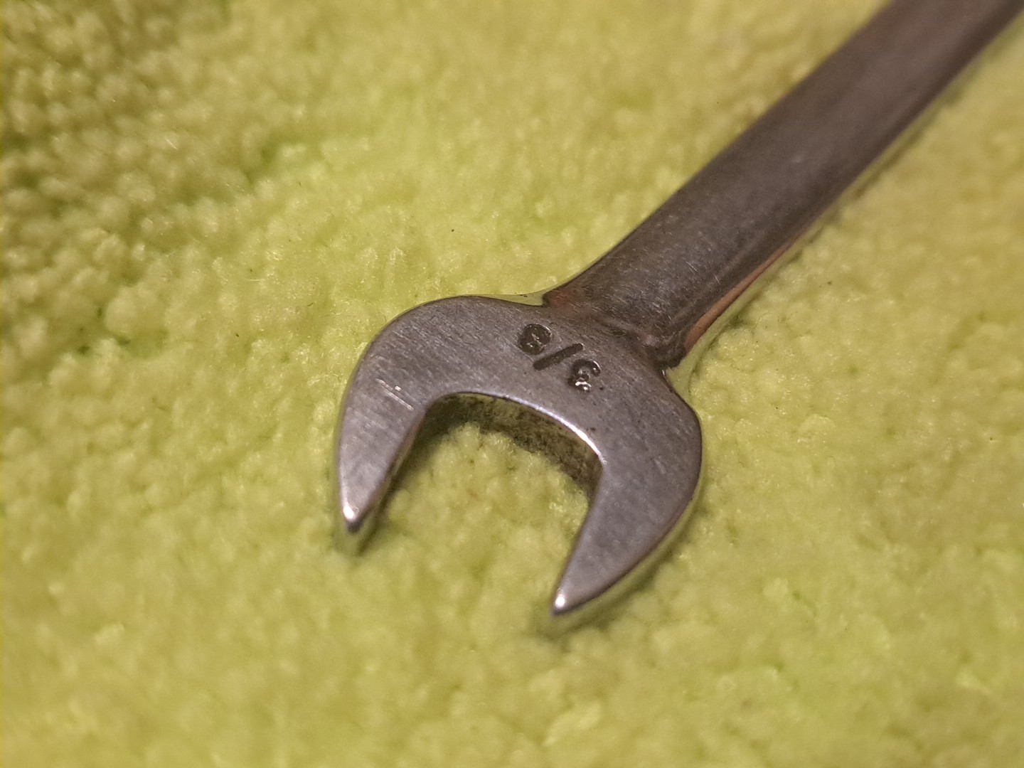 Snap On SAE 3/8 in short 12 point combination wrench OEX120 1988