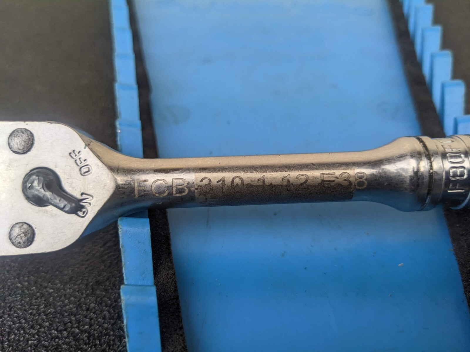 #bk288 Snap-on Tools Socket Ratchet 3/8″ Drive F80FOD F80 FOD Chrome 7″ USA