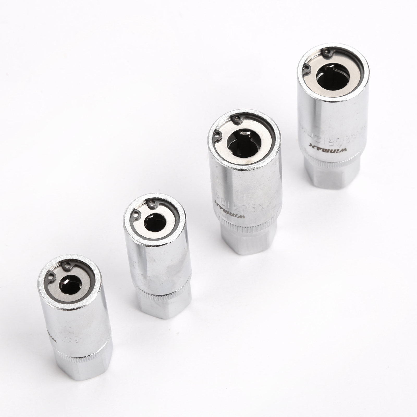 4Pcs Socket Stud Screw Extractor Remover Installer 6/8/10/12MM W/ Roller Bearing