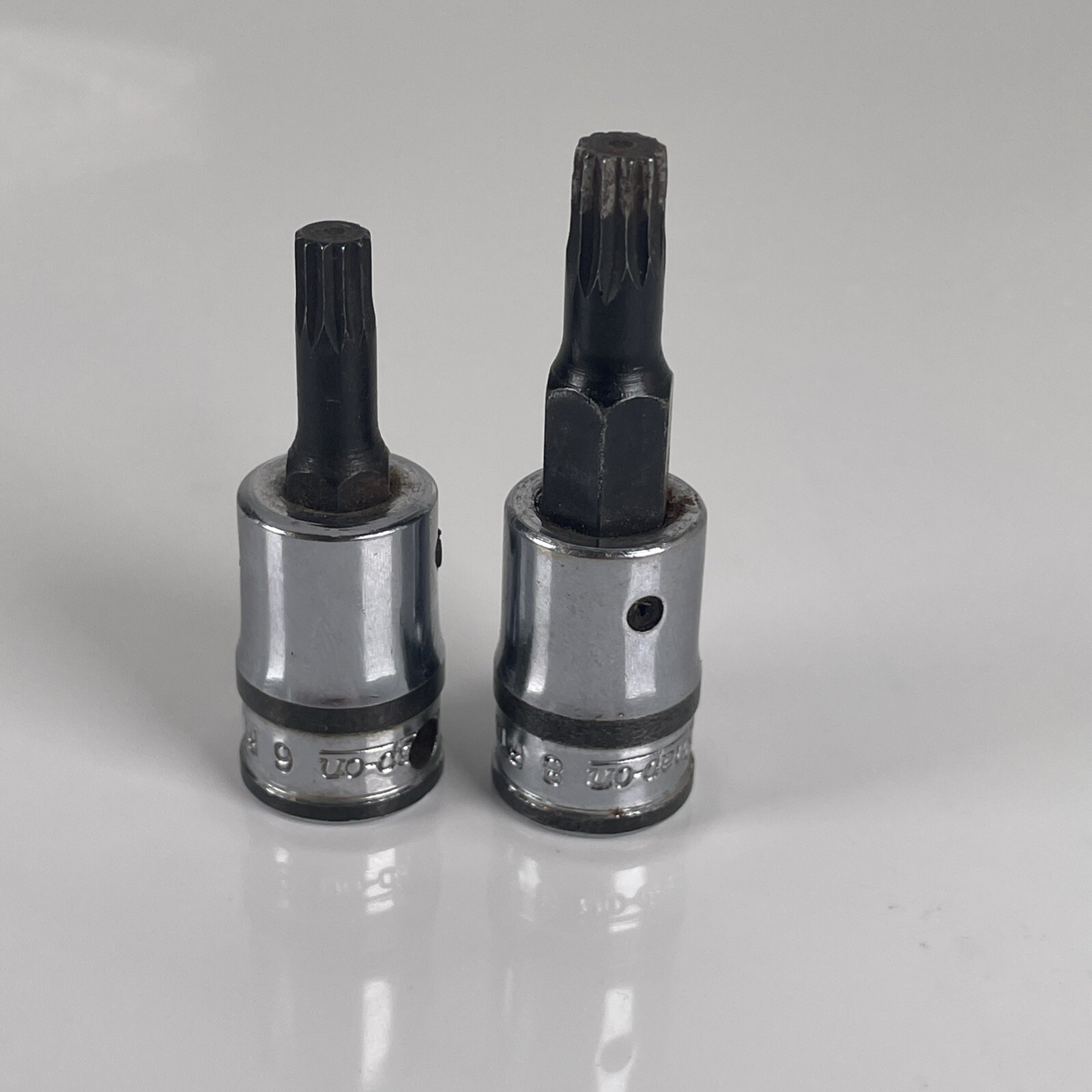 SNAP ON TOOLS Triple Square Sockets 2Pcs. 3/8″ Drive FTSM6A & FTSM8A
