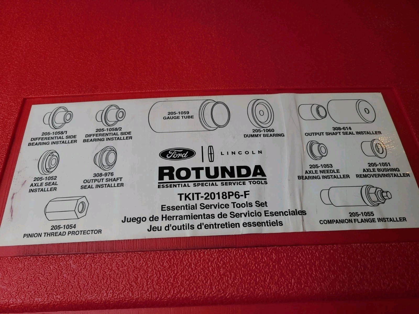 TKIT-2018P6-F Ford Rotunda Essential Service Tool Kit NEW!