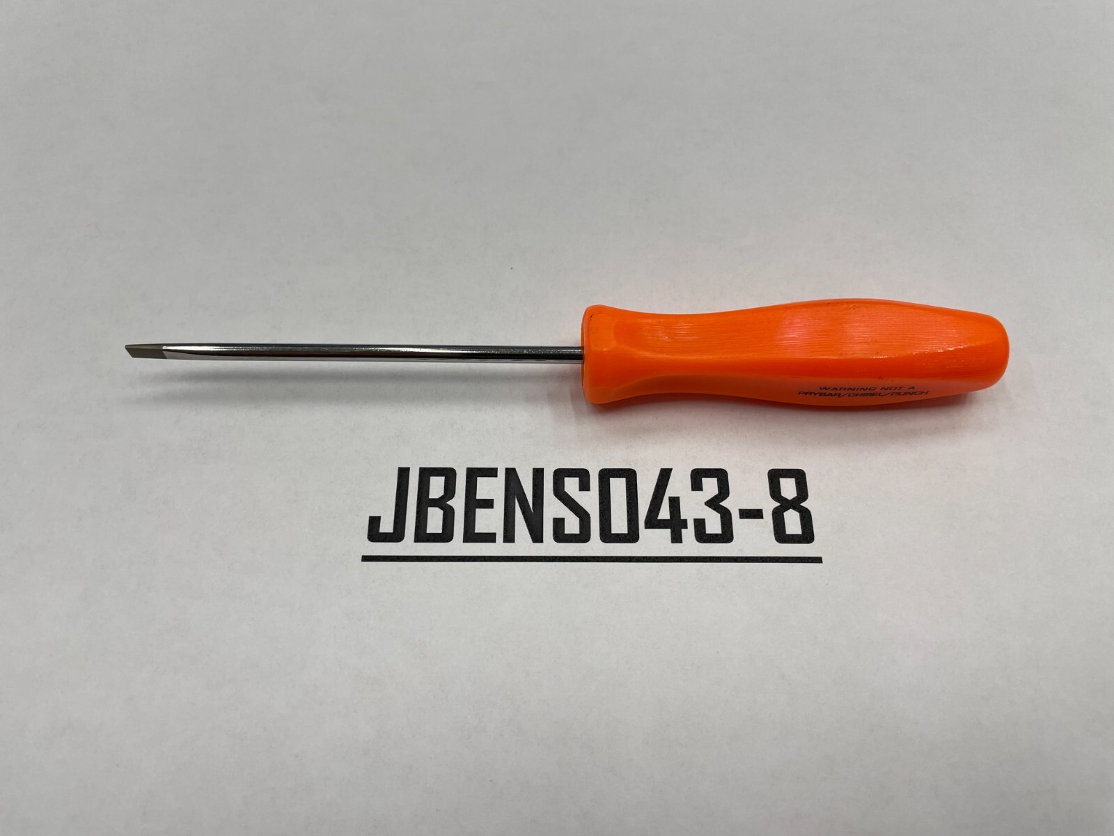 Snap-on Tools USA NEW ORANGE 1/8″ Mini Hard Grip Flat Head Screwdriver SDD304AO