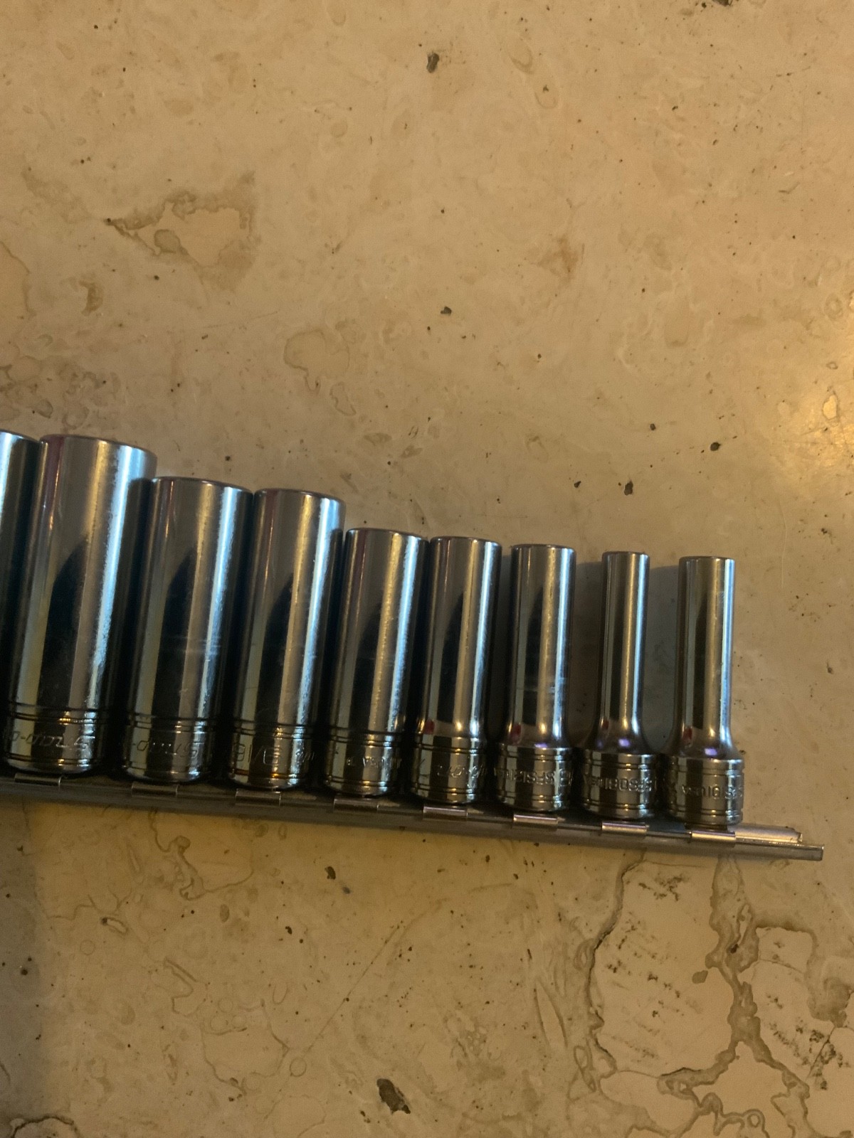 Snap On 11 Pc 3/8” Dr Deep Standard Socket Set 211SFSY