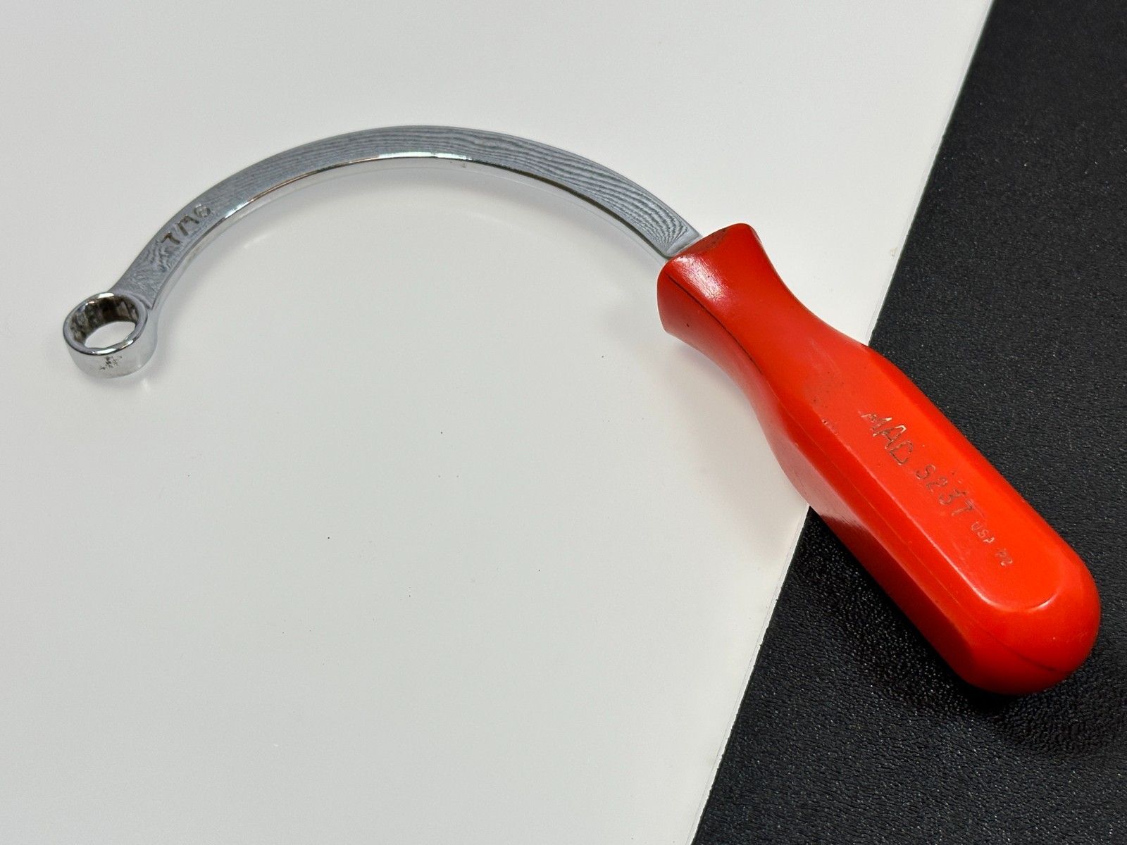 MAC Tools USA S237 7/16″ SAE Half-Moon Single Obstruction Wrench Red Hard Handle