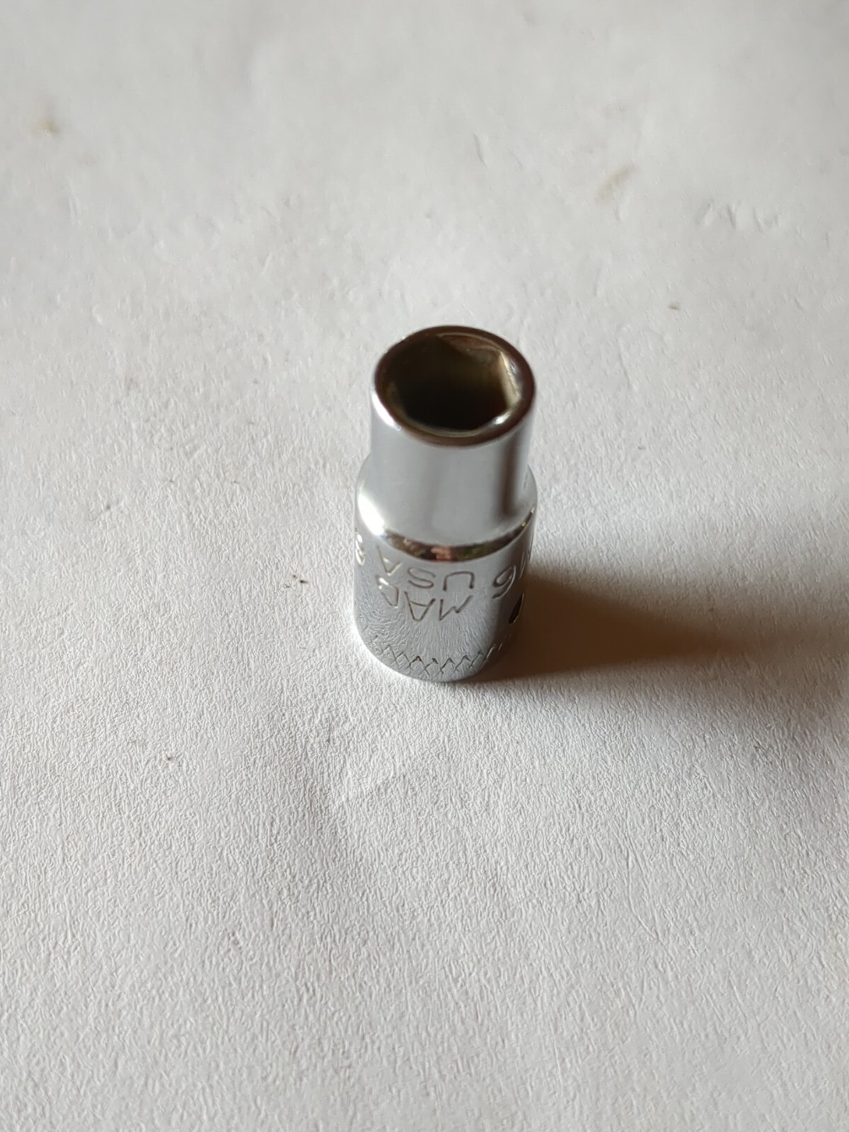 MAC M6 6MM 1/4dr. chrome 6pt.shallow socket USA