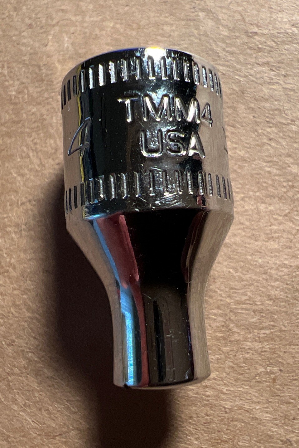 Snap On 1/4″ Drive 4mm Shallow 6pt Metric Socket TMM4
