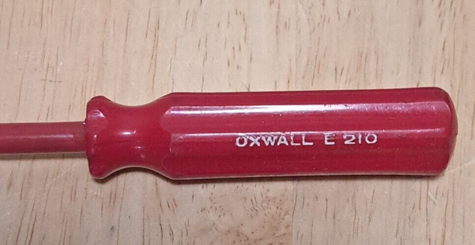 2 Oxwall E210 & E208 Insulated 5000 Volts Slotted Flat Tip Screwdriver Long