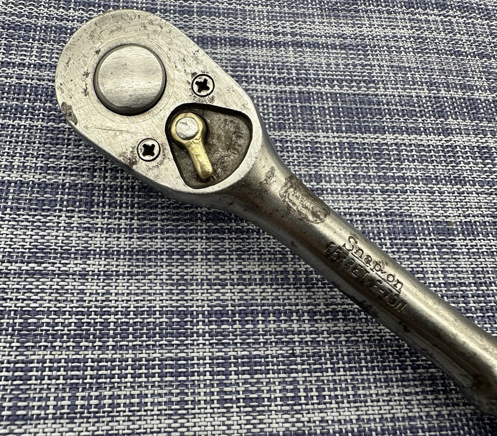 Snap On Vintage 3/8 Drive Ferret Ratchet F-70N & 2 Bonus Sockets