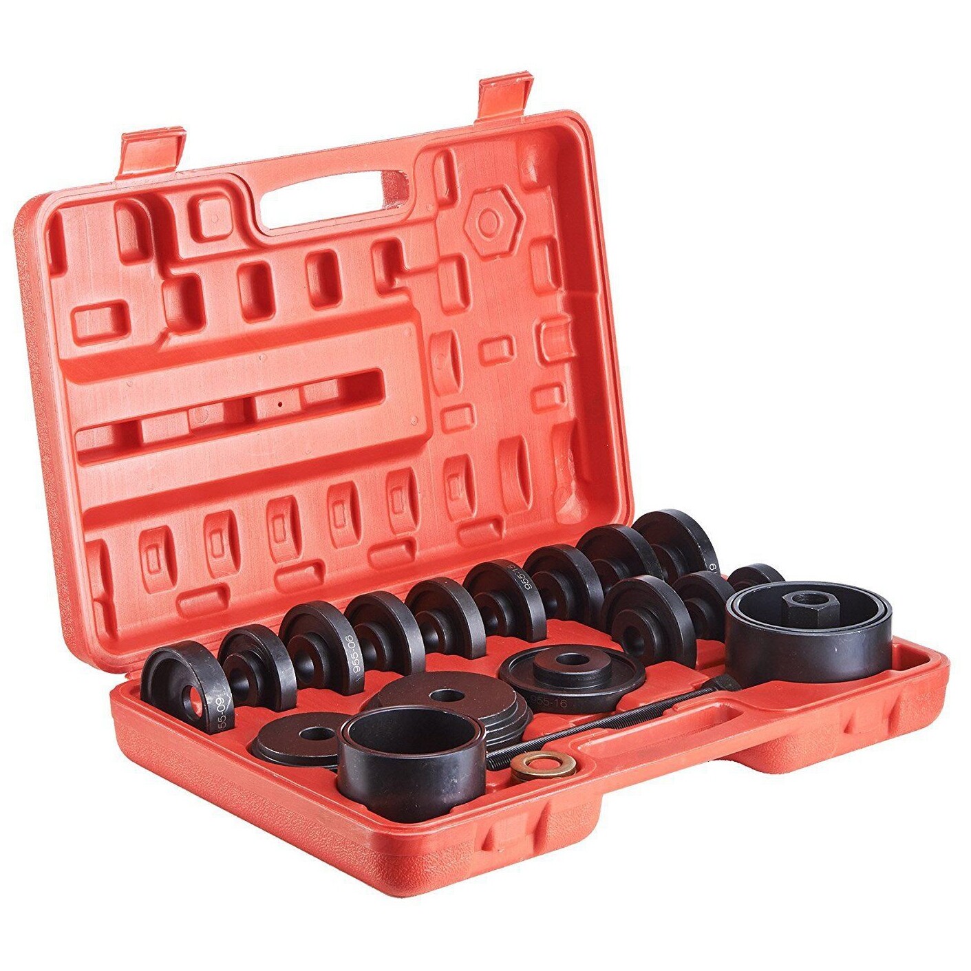 23PCS Front Wheel Drive Bearing Press Tool Set Removal Adapter Puller Pulley FWD