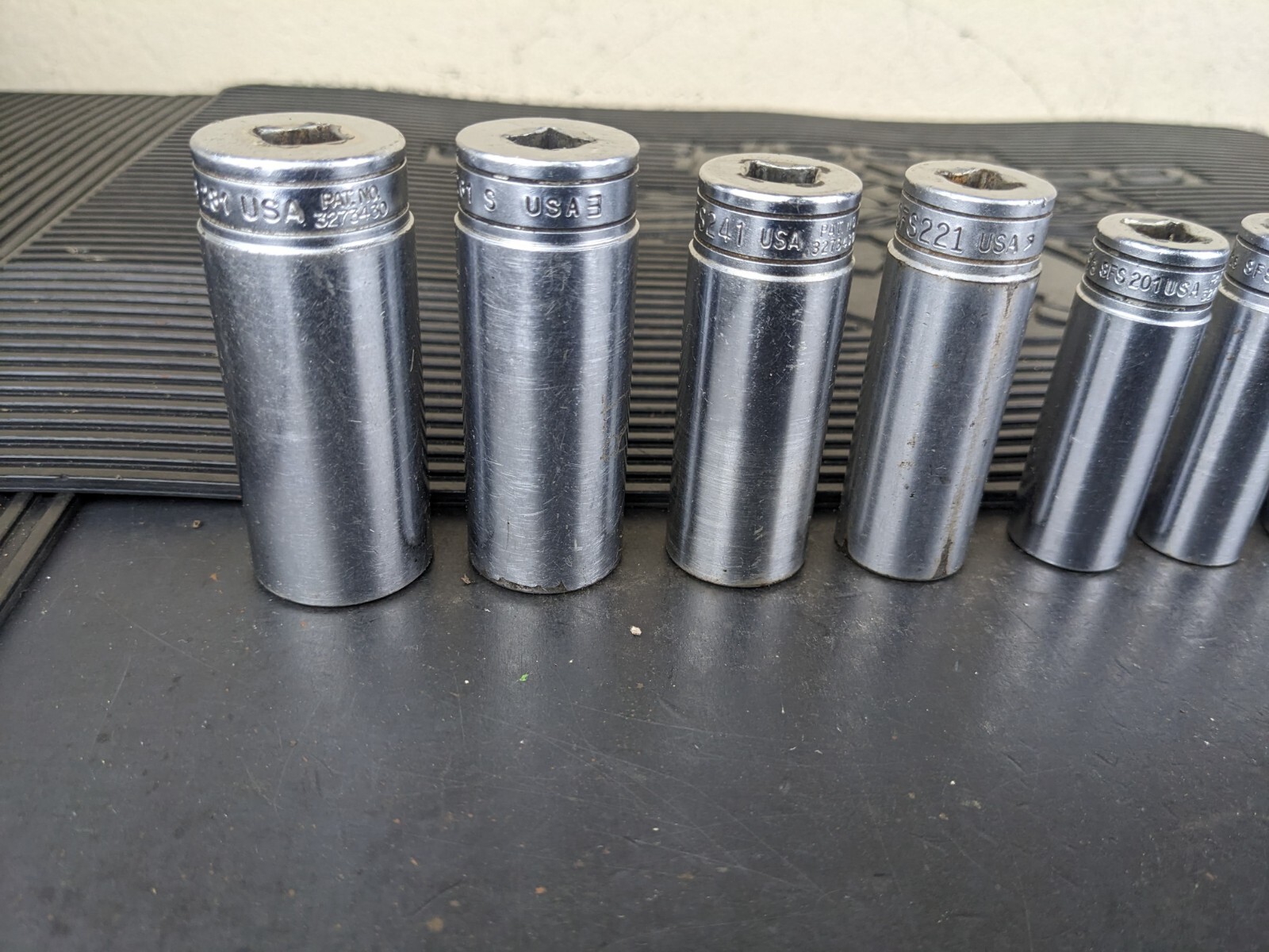#bg232 Snap on Tools 211SFSY 3/8″ Drive Deep Chrome Socket Set Socket Set